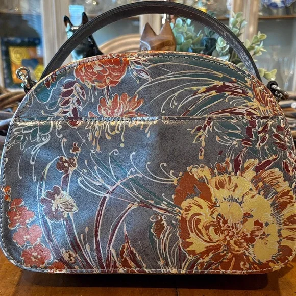 Patricia Nash Multicolor Floral Leather Shoulder Bag - Picture 2 of 10